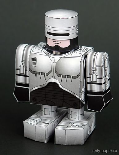 Сборная бумажная модель / scale paper model, papercraft Робот-полицейский / RoboCop 