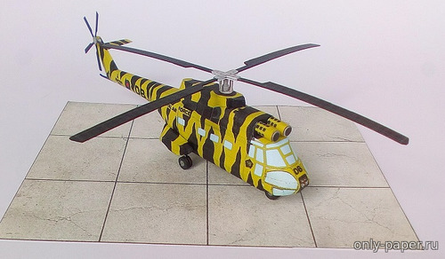 Сборная бумажная модель / scale paper model, papercraft Aerospatiale-Westland AS330 Puma - 12 вариантов (Bruno VanHecke - Major56) 