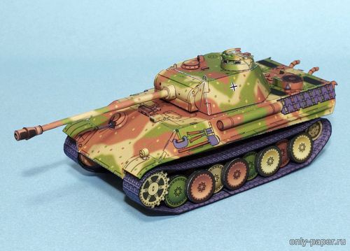 Сборная бумажная модель / scale paper model, papercraft Panther Ausf. G 