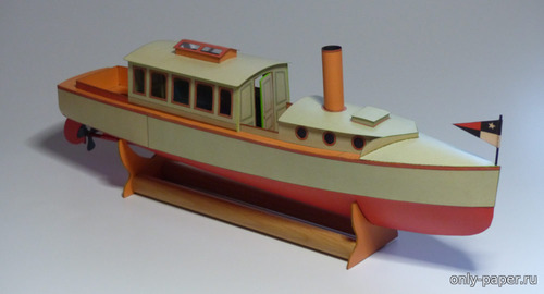Модель морской моторно-крейсерской яхты M.142. из бумаги/картона