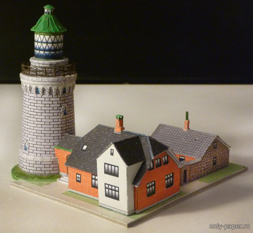 Модель маяка Хаммерен из бумаги/картона