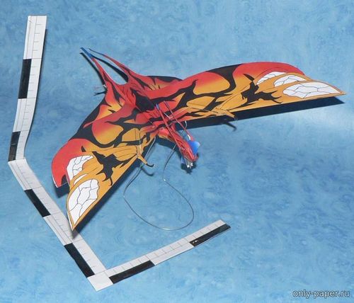 Сборная бумажная модель / scale paper model, papercraft Большой леоноптерикс (Торук) / Great Leonopteryx (Toruk) [Avatar] 