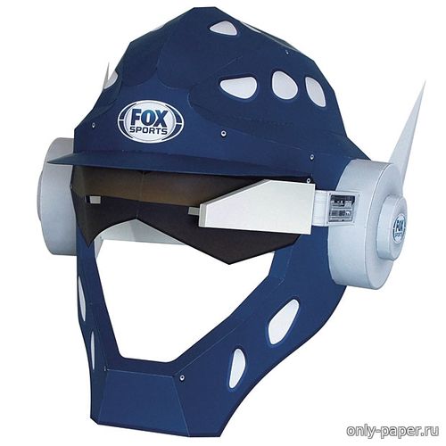 Сборная бумажная модель Бейсбольный шлем / Foul Ball Helmet