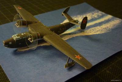 Модель самолета Бериев Бе-6 из бумаги/картона
