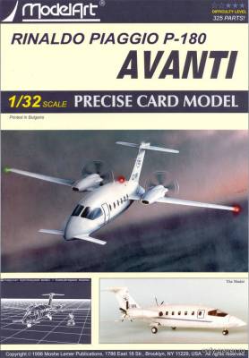 Модель самолета Rinaldo Piaggio P180 Avanti из бумаги/картона