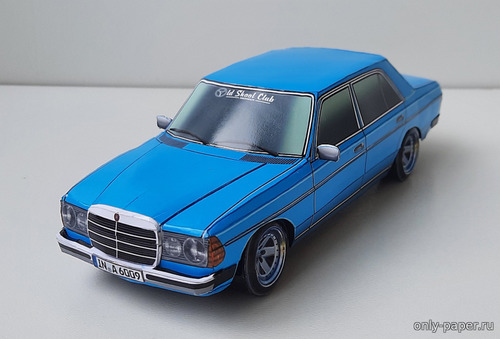 Сборная бумажная модель / scale paper model, papercraft Mercedes-Benz W123 