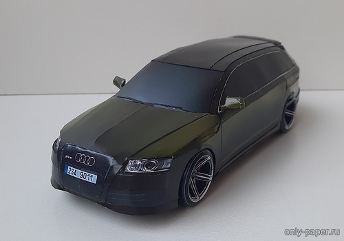 Сборная бумажная модель / scale paper model, papercraft Audi RS6 (Alex Vibe) 