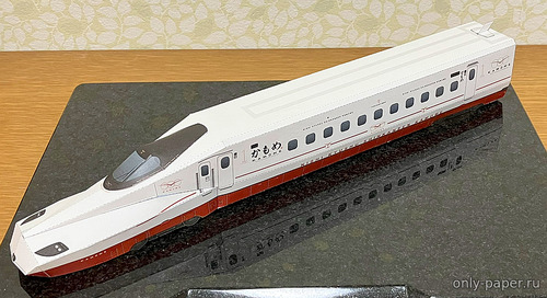 Сборная бумажная модель / scale paper model, papercraft N700S Series «Kamome» Shinkansen / Головной вагон высокоскоростного электропоезда «Kamome» серии N700S сети Синкансэн 