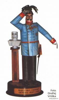 Сборная бумажная модель / scale paper model, papercraft Rakousko-uherský generál jízdy 1910 (ABC 1/2005) 