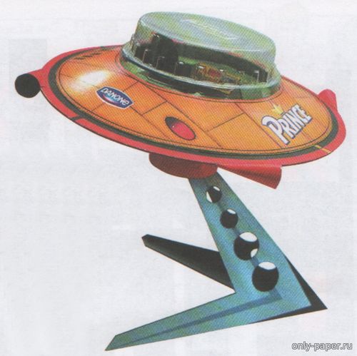 Сборная бумажная модель / scale paper model, papercraft НЛО / UFO [ABC 14/2005] 