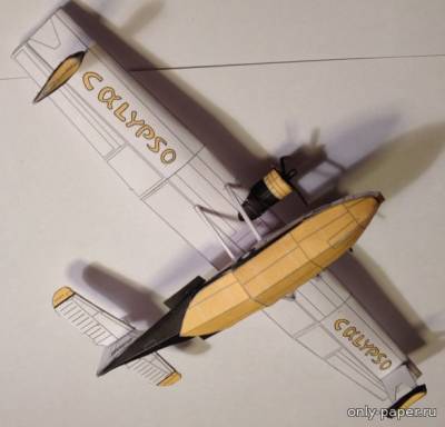 Сборная бумажная модель / scale paper model, papercraft Consolidated PBY-6A Catalina Calypso Jacques-Yves Cousteau (Bruno VanHecke) 