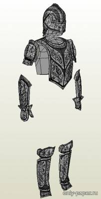 Сборная бумажная модель / scale paper model, papercraft Leader of the Elite Guards' Armor (Assassin's Creed II) 