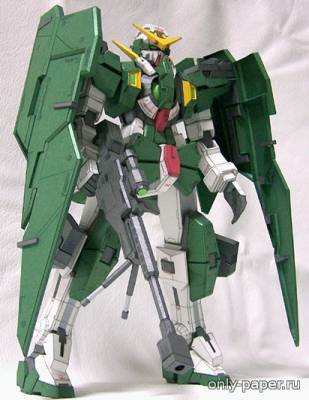 Сборная бумажная модель / scale paper model, papercraft SD GN-002 Dynames Gundam 