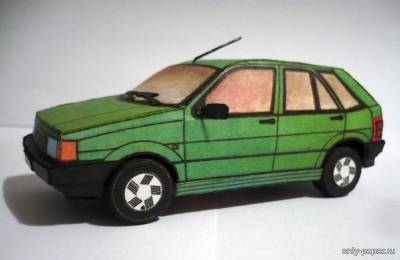Сборная бумажная модель / scale paper model, papercraft Fiat Tipo (ABC 17/1989) 