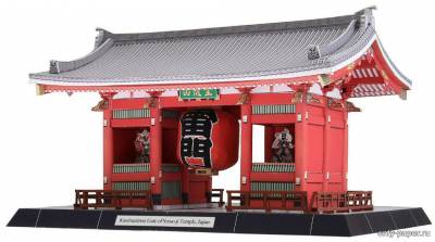 Сборная бумажная модель / scale paper model, papercraft Kaminarimon Gate of Senso-ji Temple, Japan (Canon) 