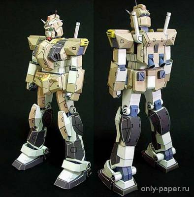 Модель робота Gundam FEZ-6 из бумаги/картона
