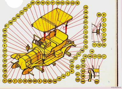 Сборная бумажная модель / scale paper model, papercraft Tomas Flyabout (ABC 15/1990) 