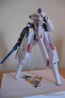 Модель робота SD RX-124 Gundam TR-6 Woundwort из бумаги/картона