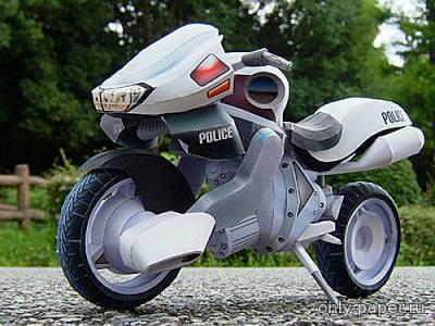 Сборная бумажная модель / scale paper model, papercraft VPP Police Motorcycle 