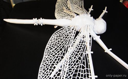 Сборная бумажная модель / scale paper model, papercraft Стрекоза / Dragonfly (Luyomi333) 