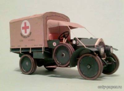 Сборная бумажная модель / scale paper model, papercraft Fiat 15 ter (fmcPaper) 
