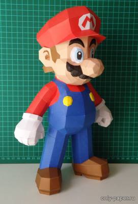 Сборная бумажная модель / scale paper model, papercraft Марио / Mario (SuperMario) 