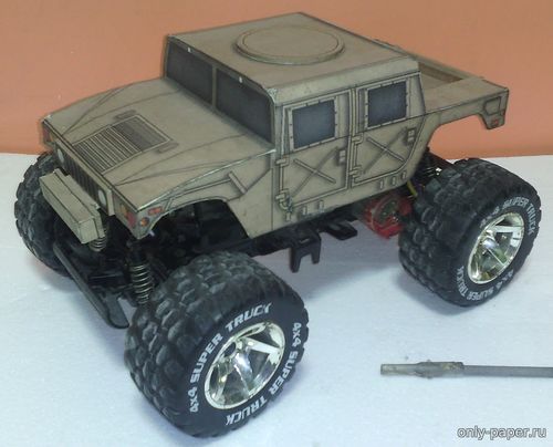 Сборная бумажная модель / scale paper model, papercraft Dessert Humvee 