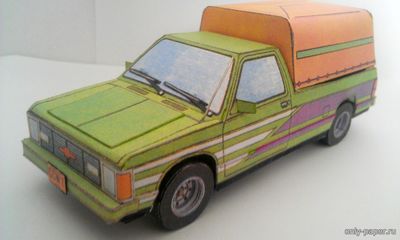 Сборная бумажная модель / scale paper model, papercraft Chevrolet S-10 4x4 (ABC 20/1994) 