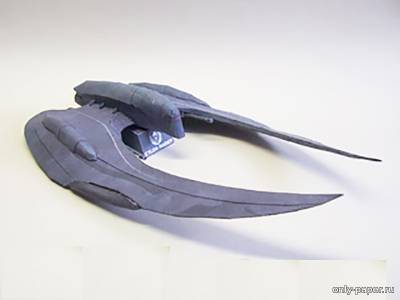 Сборная бумажная модель / scale paper model, papercraft Cylon Raider (Battlestar Galactica) 