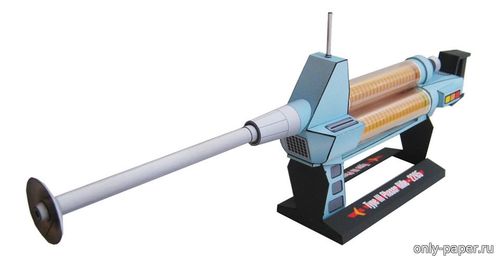 Сборная бумажная модель / scale paper model, papercraft Type-III Phaser Rifle TOS (Star Trek) 