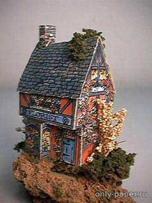 Сборная бумажная модель / scale paper model, papercraft Flower Shop (Fiddler's Green) 