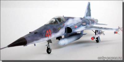 Сборная бумажная модель / scale paper model, papercraft Northrop F-5 E Tiger II (Перекрас Maly Modelarz 6/1999) 