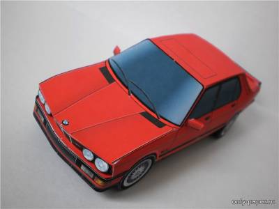 Сборная бумажная модель / scale paper model, papercraft BMW M5 e28 (Алексей Киржаев) 