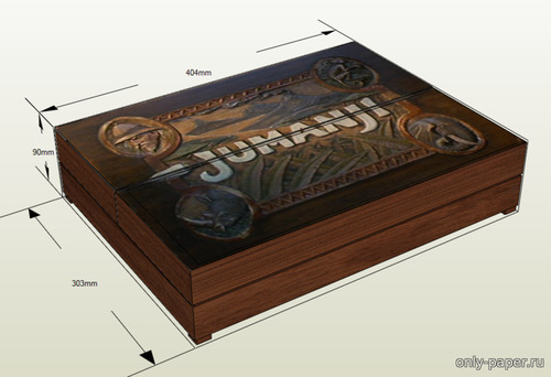 Сборная бумажная модель / scale paper model, papercraft Доска для настольной игры "Джуманджи" / Jumanji Board 