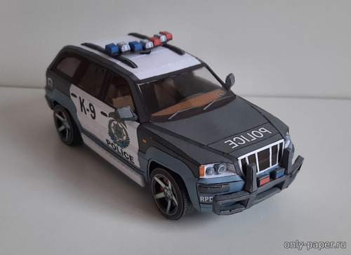 Модель автомобиля Most Wanted Rhino Police из бумаги/картона