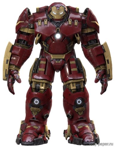 Модель Iron Man Armor Model 14 Hulkbuster из бумаги/картона