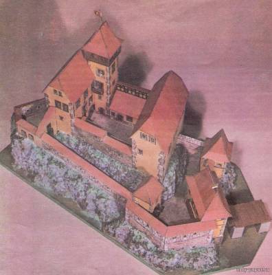 Сборная бумажная модель / scale paper model, papercraft Замок Литице / Hrad Litice [ABC 7-9/1978] 