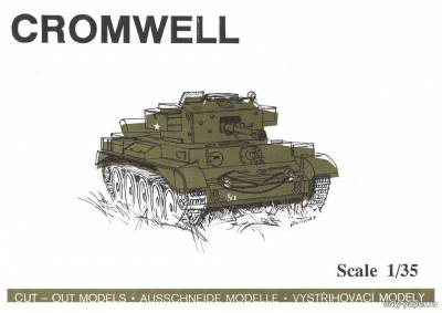 Сборная бумажная модель / scale paper model, papercraft Cromwell (Propagteam Hobby 06) 