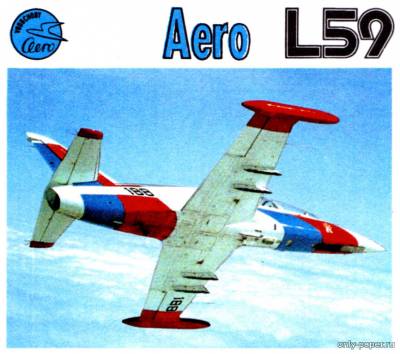 Модель самолета Aero L-59 Albatros из бумаги/картона