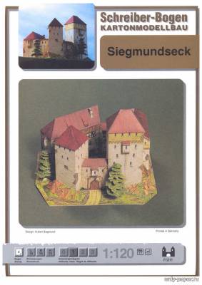 Сборная бумажная модель / scale paper model, papercraft Siegmundseck (Schreiber-Bogen) 