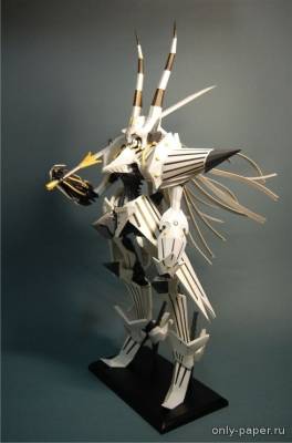 Сборная бумажная модель / scale paper model, papercraft Five Star Stories - White Phantom 
