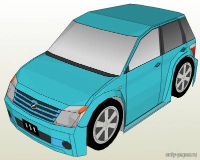 Модель автомобиля SD Toyota IST из бумаги/картона