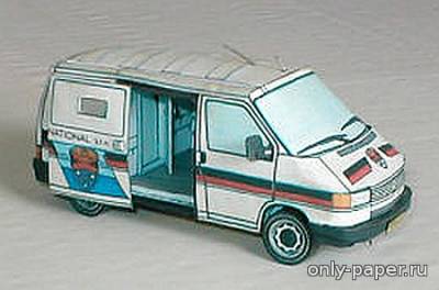 Сборная бумажная модель / scale paper model, papercraft Volkswagen Wendler Security Car [ABC 17/1993] 