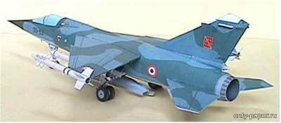Модель самолета Dassault Mirage F.1 из бумаги/картона