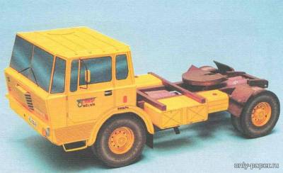 Сборная бумажная модель / scale paper model, papercraft Tatra 813 TNH (ABC 4/2002) 