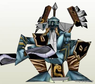 Сборная бумажная модель / scale paper model, papercraft Shadow Shaman-Warcraft III 