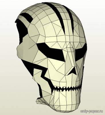 Модель маски Black Ops из бумаги/картона