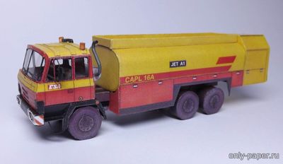 Сборная бумажная модель / scale paper model, papercraft Аэродромный заправщик Tatra 815 CAPL 16 (FDS) 