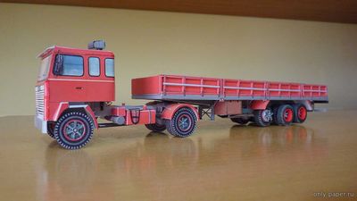 Сборная бумажная модель / scale paper model, papercraft Scania LK 140 (Paperoom) 