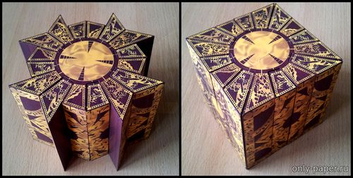 Сборная бумажная модель / scale paper model, papercraft Шкатулка Лемаршана / Lemarchand Box (Восставшие из ада / Hellraiser) 